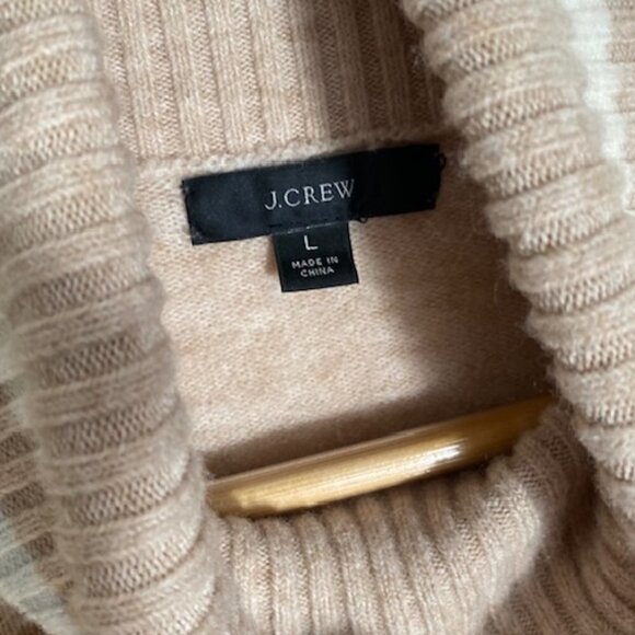 J. Crew Striped Turtleneck Sweater in Super Soft Yarn Large - Picture 2 of 5